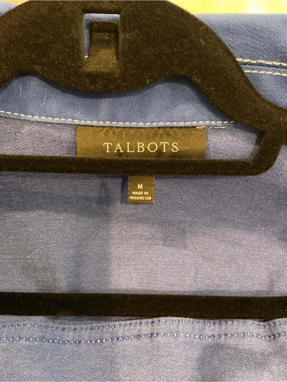 Talbots Royal Blue Cotton-Stitch Jean Jacket - Picture 4 of 12